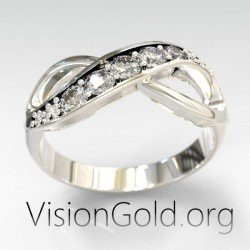 Anillo infinito | Anillo infinito de oro | Visiongold.Org® 1006 Anillos para mujer