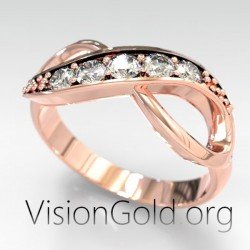 Anillo infinito | Anillo infinito de oro | Visiongold.Org® 1006 Anillos para mujer