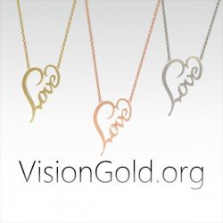 Γυναικειο Κολιε Με Καρδια Love |  Κολιε Για Την Ημερα Του Αγιου Βαλεντινου 0475