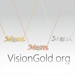 Κολιε Μαμα Με Ζιργκον Πετρες |  Κολιε Mom 0682