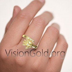 Γυναικειο Δαχτυλιδι Χερακι Μωρου Για Μαμα - Κοσμημα Για Τη