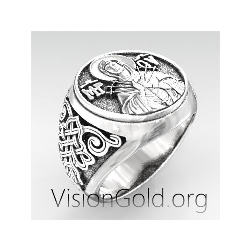 Our Lady of Grace Ring Unique Rings For Men Virgin Mary Ring