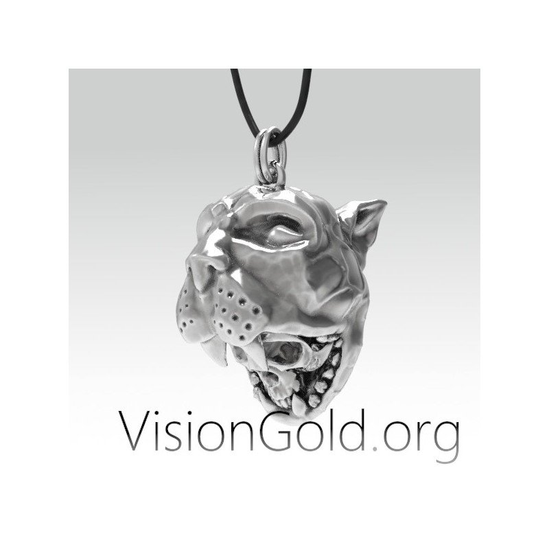 Ανδρικο ασημενιο κολιε Apocalypto - Aztec κολιε πολεμιστη 0163