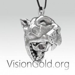 Ανδρικο ασημενιο κολιε Apocalypto - Aztec κολιε πολεμιστη 0163