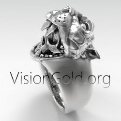 Ασημένιο ανδρικό δαχτυλίδι Apocalypto - πρωτότυπα ανδρικά