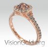 Morganite & Rose Gold Engagement Rings - Visiongold.Org® 1088