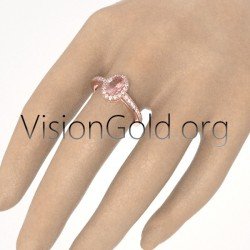 Μονόπετρο Δαχτυλίδι με μοργκανιτη - εναλλακτικά μονόπετρα