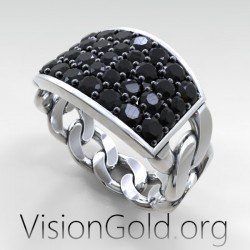 Ασημενιο Δαχτυλιδι Αλυσιδα | Δαχτυλιδι Αλυσιδα Χρυσο 0456