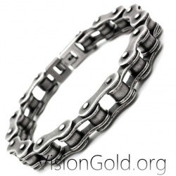Χειροποιητο Μοναδικο Ανδρικο Βραχιολι Αλυσιδα Μηχανης - Ανδρικα