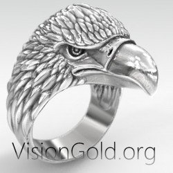 Серебряное кольцо с орлом — мужские кольца Visiongold® 0572