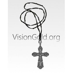 Ожерелье с православным крестом и четками - Ожерелье с четками 0019R