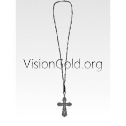Ожерелье с православным крестом и четками - Ожерелье с четками 0019R