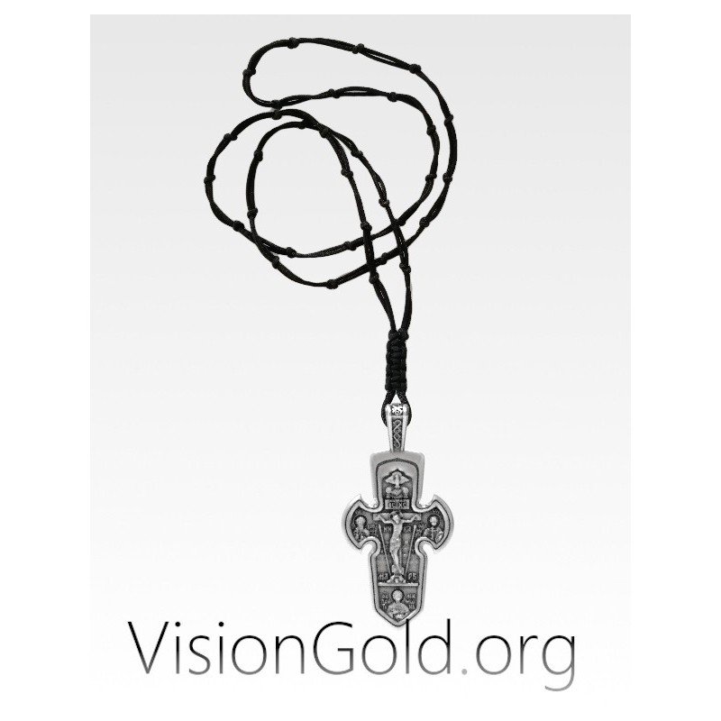 Stylish Rosary  Catholic Cross Pendant Necklace