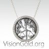 Libra Handmade Sterling Silver Men Charm Necklace, Libra Zodiac Sign Men Jewelry, Astrology Pendant, Horoscope Necklace 0719