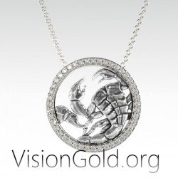 Ожерелье со знаком зодиака Скорпион 0719