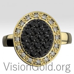 Gold Damenring mit Diamanten - Damenring Visiongold 0697