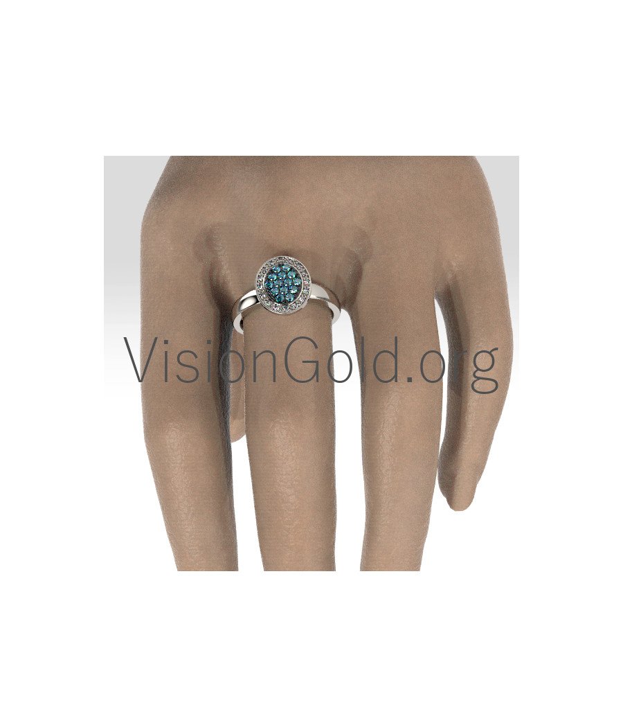 Gold Damenring mit Diamanten - Damenring Visiongold 0697