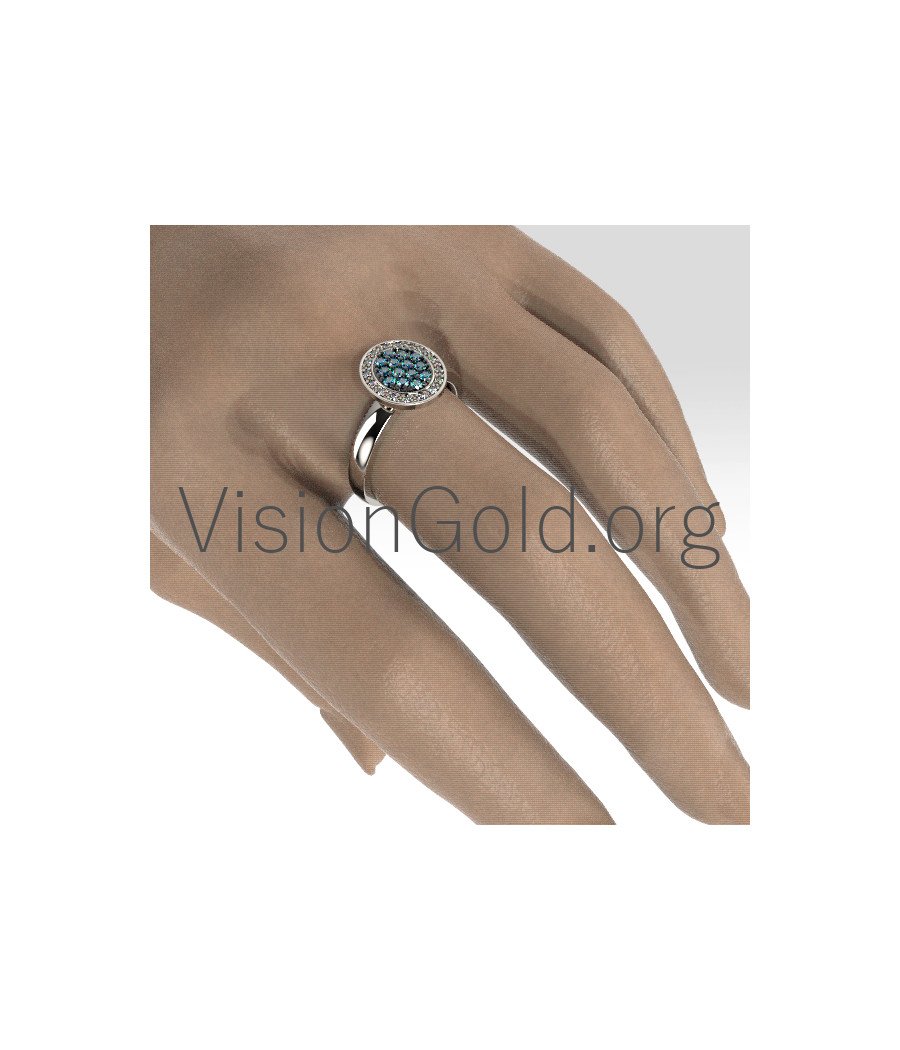 Gold Damenring mit Diamanten - Damenring Visiongold 0697