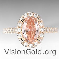 Engagement Morganite Proposal Ring|VisionGold® Morganite