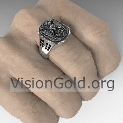 Handgemachte Silber Herren Harley Davidson Ring - Geschenke für