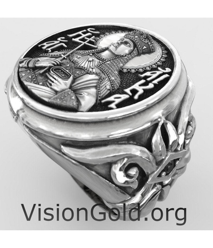 St. Katharinenring-Visiongold® Ringe mit Heiligen 0646