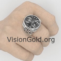 St. Katharinenring-Visiongold® Ringe mit Heiligen 0646