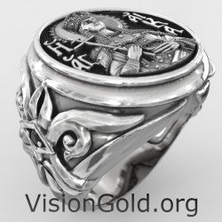 Δαχτυλίδι Της Αγίας Αικατερίνης-Visiongold® Δαχτυλίδια Με Αγίους 0646