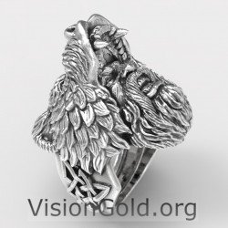 Heracles Ring Sterling Silver-Hercules Ring for Men-Greek Mythology Greek God Rings for Men