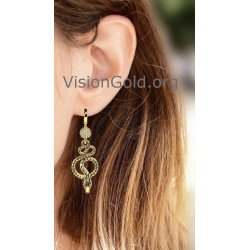 Pendientes Largos Mujer Serpiente 0263