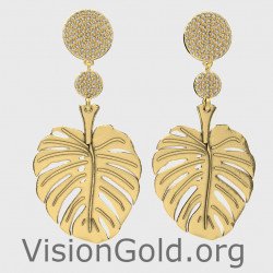 Κρεμαστά Ασημένια Σκουλαρίκια - Γυναικεία Σκουλαρίκια- Νυφικά