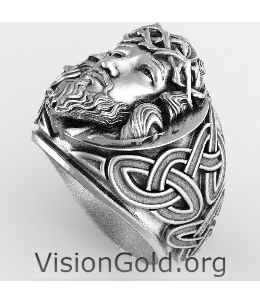 Jesus Christ Ring Christian Jewelry Religious Accessory