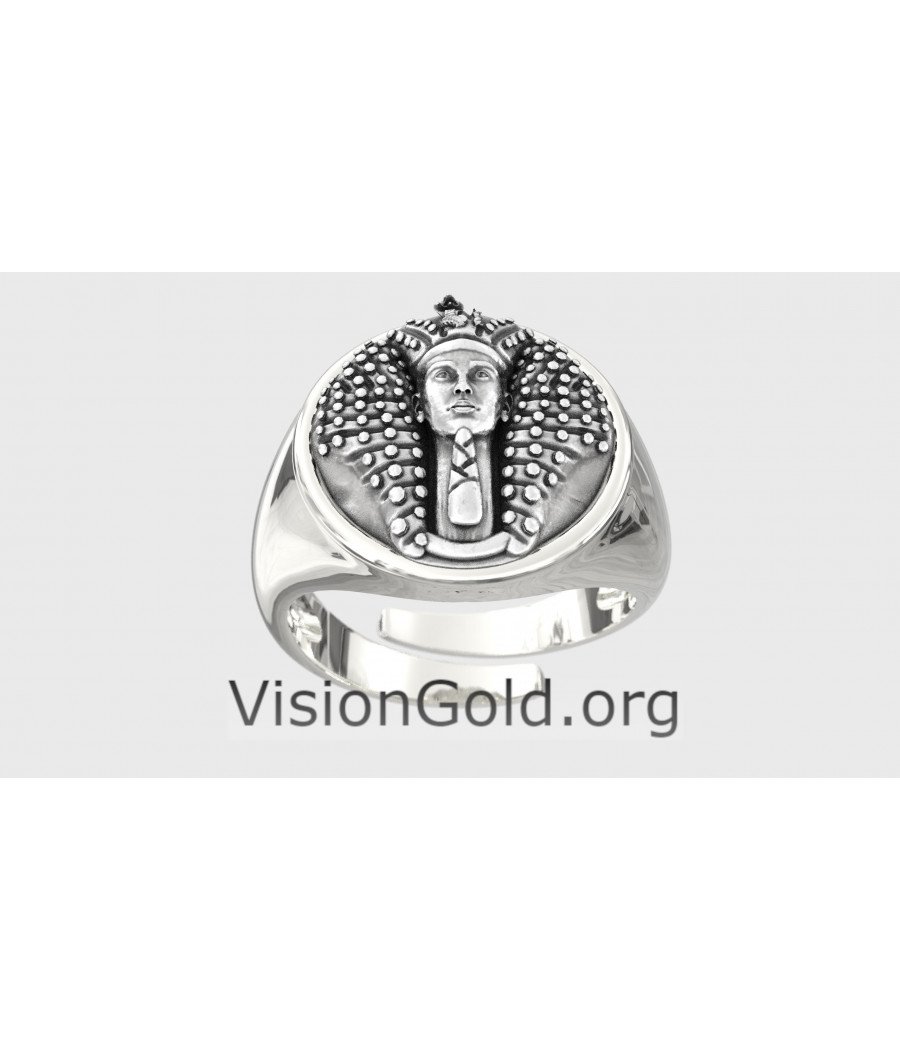 Men's Women's Egyptian King Pharaoh Ring,Pyramid Egyptian