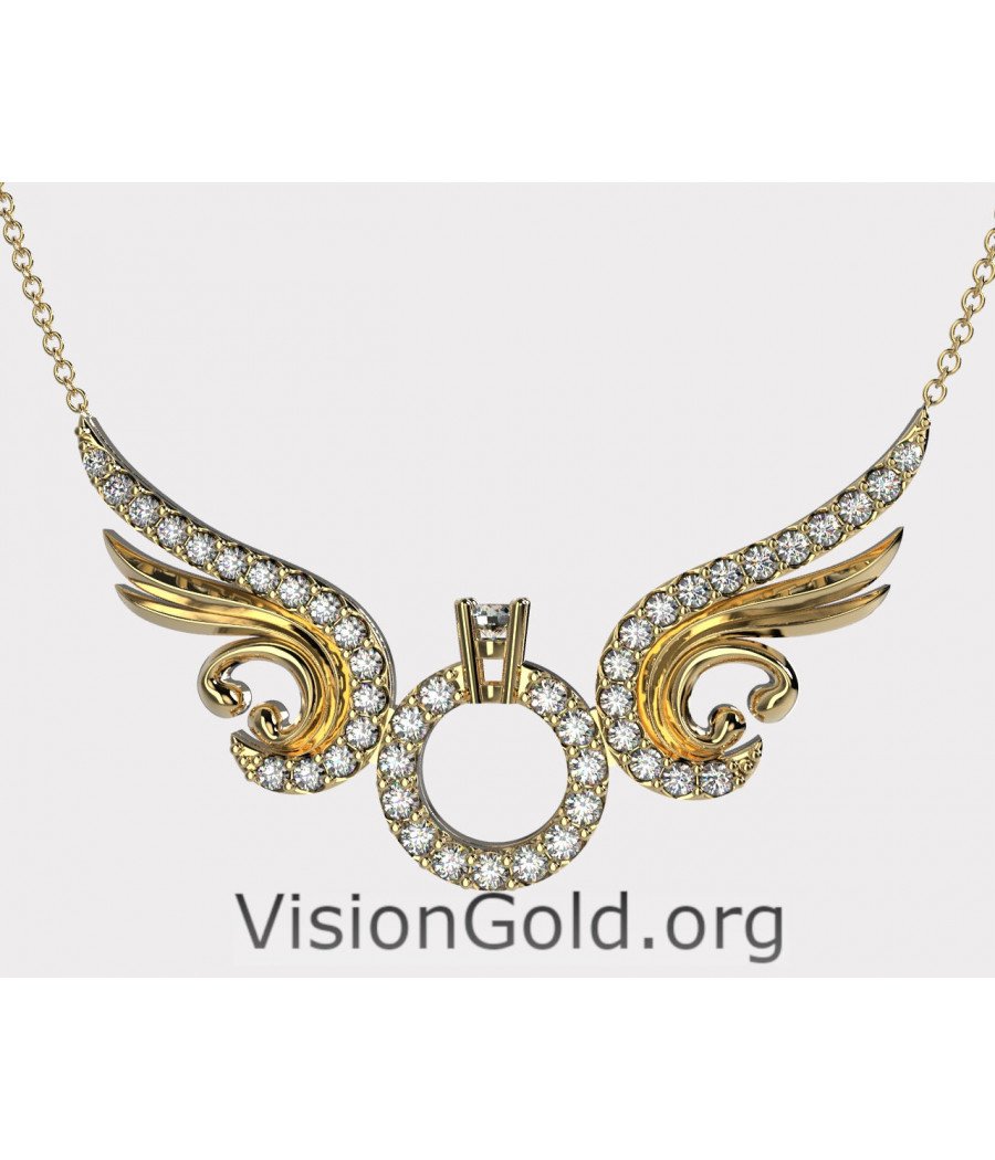 Ожерелье с крыльями ангела