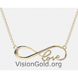 Infinity Necklace, Infinity Jewelry, Friendship Necklace, Gold