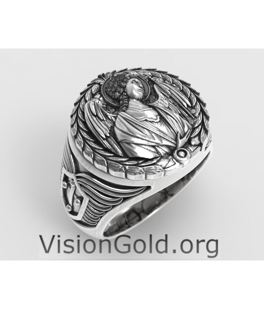 St michael sale signet ring