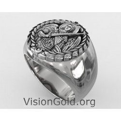 Archangel Saint Michael Signet Ring 0696