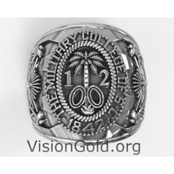 Coat of Arms US Army Ring - United States Military Ring 0298