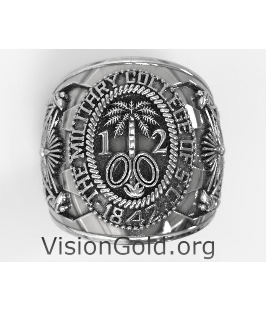 Coat of Arms US Army Ring - United States Military Ring 0298