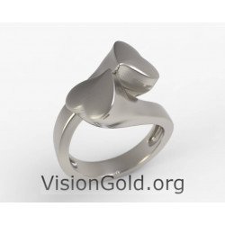 Anillo de corazón para mujer - Anillo de amante - Anillo de corazón 0095