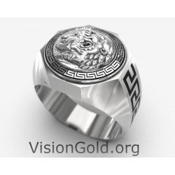 Alexander the Great Silver Ring 0698