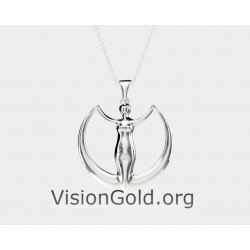 Spezielle Frauen Boho Style Silber Halskette - Frauen Halskette