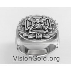 Skull Signet Gothic Ring 0699