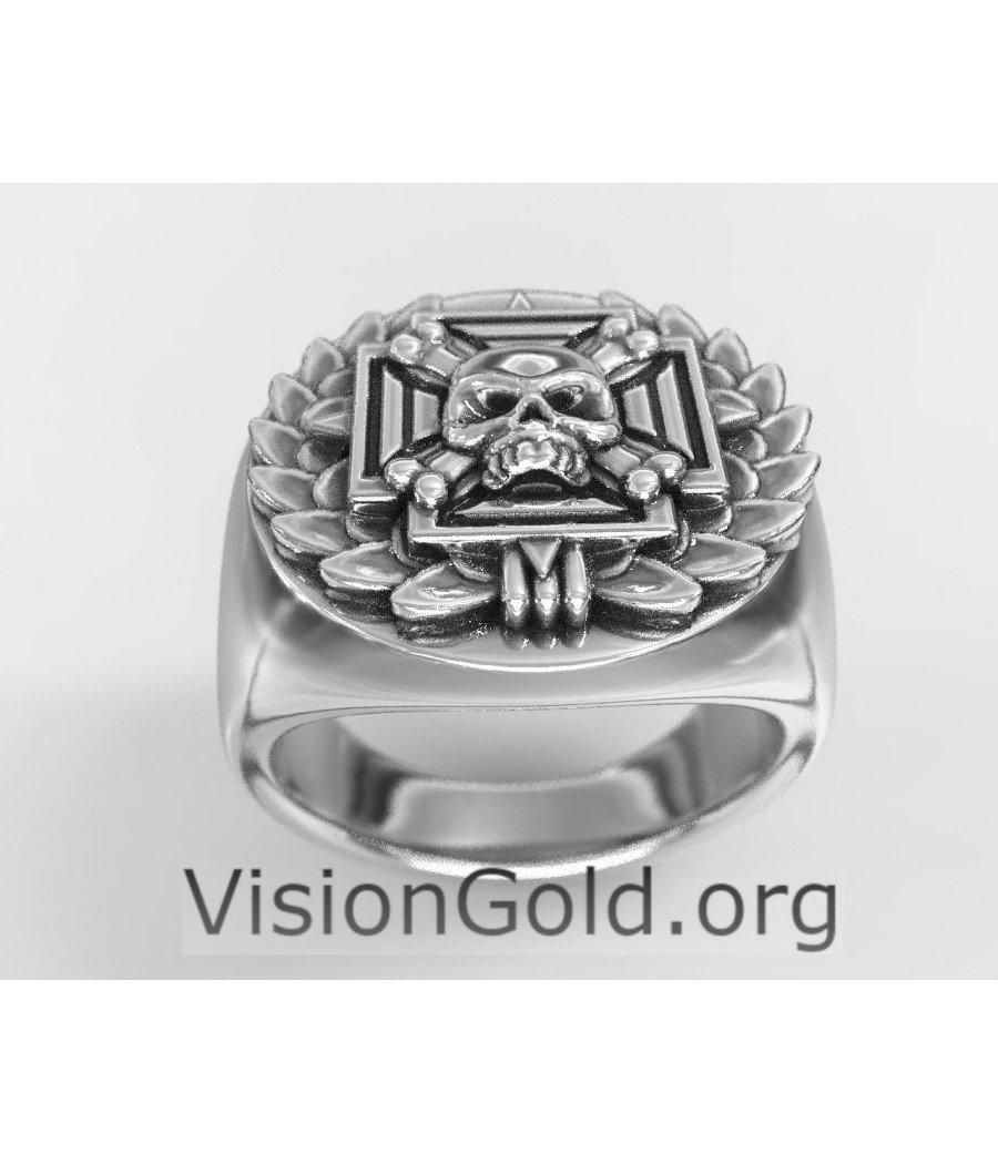 Totenkopf Signet Gothic Ring 0699