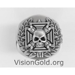 Totenkopf Signet Gothic Ring 0699