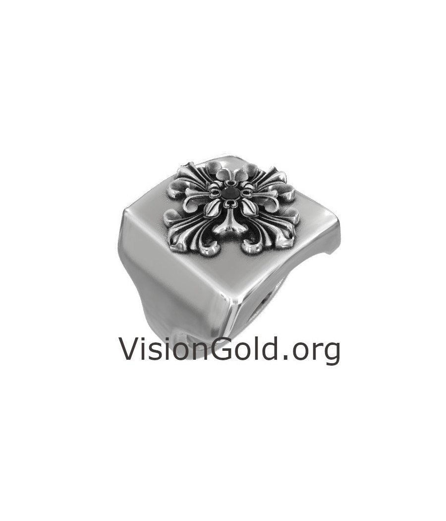 Mens christian signet on sale rings