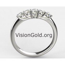 Σειρέ Δαχτυλίδι Χρυσό με Ζιργκόν 14 Καράτια 0100