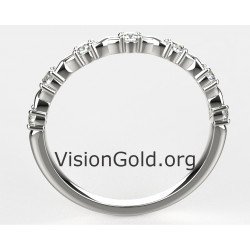 Οικονομικό Σειρέ Δαχτυλίδι Λευκόχρυσο 14 Καρατίων Με Ζιργκόν-