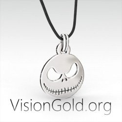 Mens Silver Necklace - Silver Chain Pendant Men - Silver