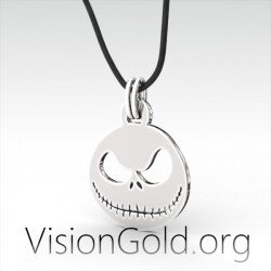 Mens Silver Necklace - Silver Chain Pendant Men - Silver