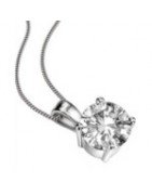 Colgantes Solitario Diamante 0,10 ct